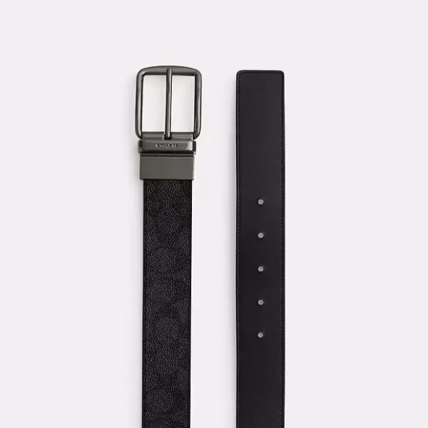Coach Box Plaque Harness Buckle Cut To Size Reversible Belt 38mm