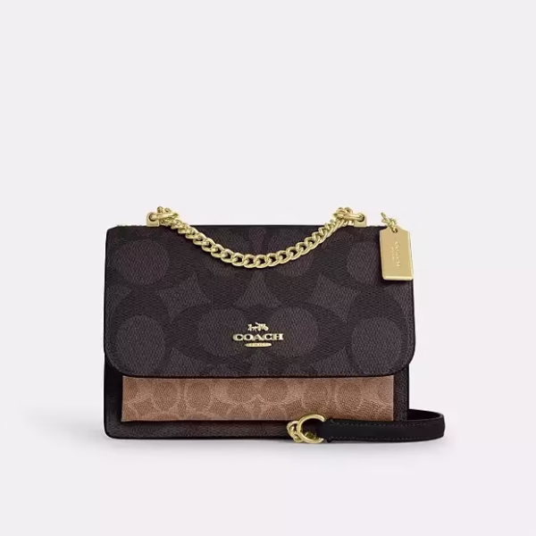 Coach Klare Crossbody In Blocked Signature Canvas