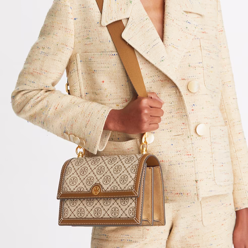 Tory Burch T Monogram Jacquard Small Shoulder Bag