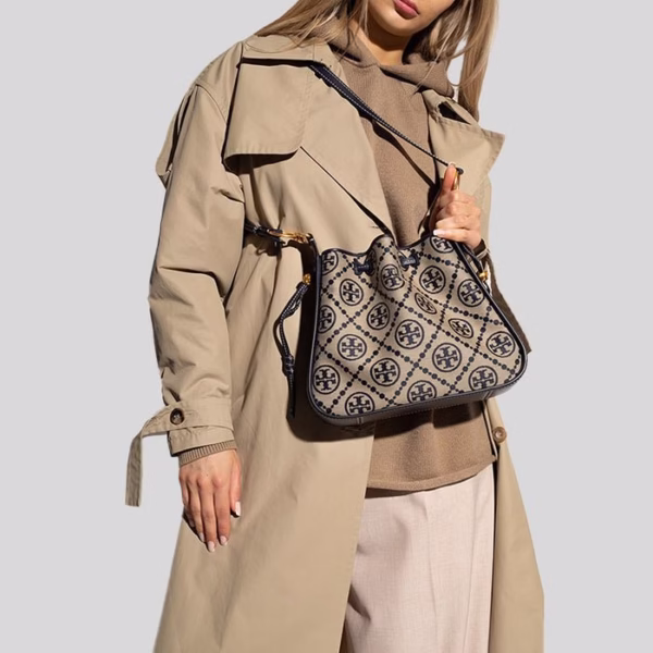Tory Burch T Monogram Jacquard Bell Bag