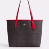 Coach City Tote In Signature Canvas