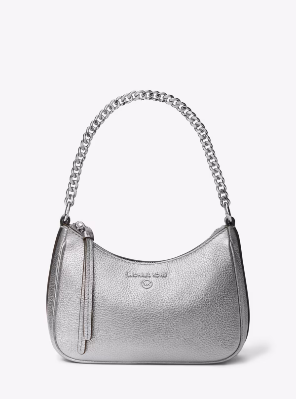 Michael Kors Jet Set Charm Small Metallic Leather Pochette