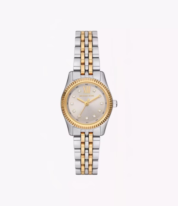 Michael Kors Lexington Three-Hand Two-Tone Gold & Stainless Steel Watch