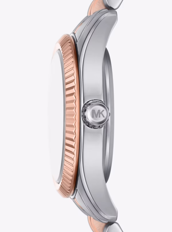 Michael Kors Lexington Three-Hand Two-Tone Rose Gold & Stainless Steel Watch