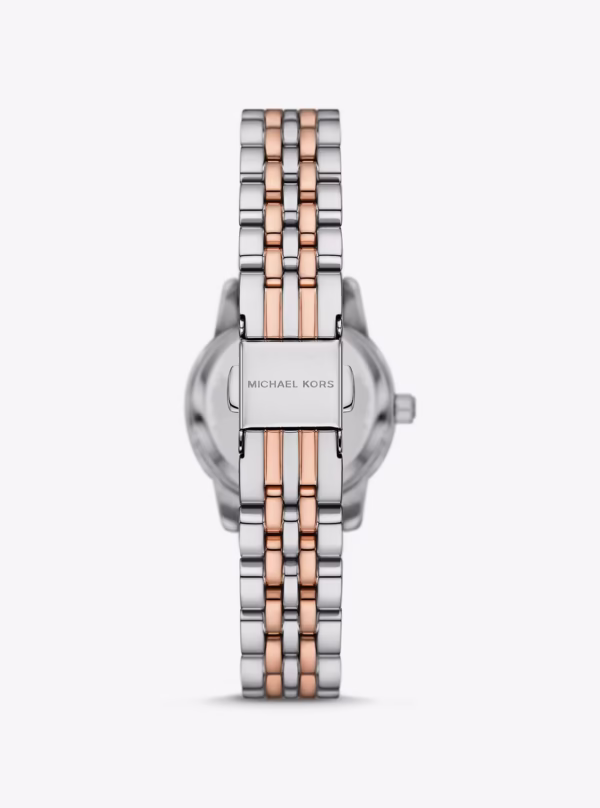 Michael Kors Lexington Three-Hand Two-Tone Rose Gold & Stainless Steel Watch