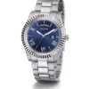 GUESS Mens Silver Tone Day/Date Watch