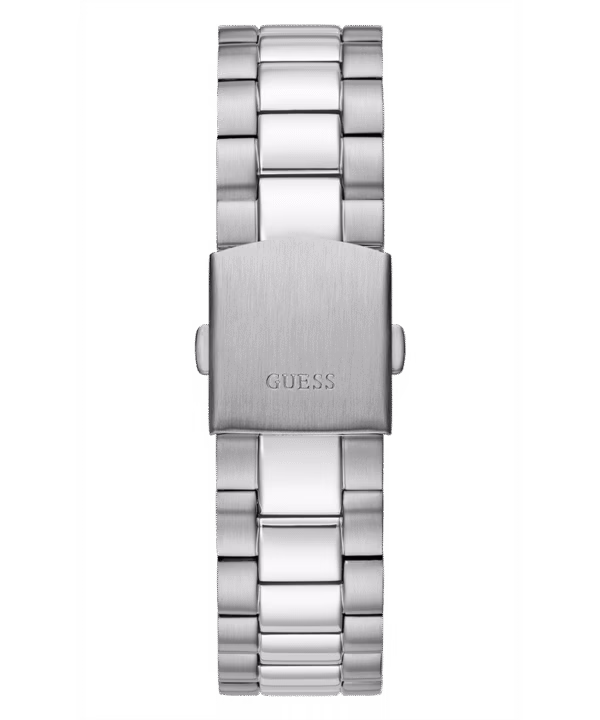 GUESS Mens Silver Tone Day/Date Watch