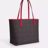 Coach City Tote In Signature Canvas