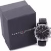 Tommy Hilfiger Harrison Chronograph Black Leather Strap