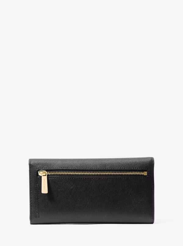 Michael Kors Jet Set Travel Crossgrain Leather Tri-Fold Wallet